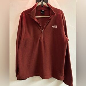 The North Face Red Quarter-Zip Pullover